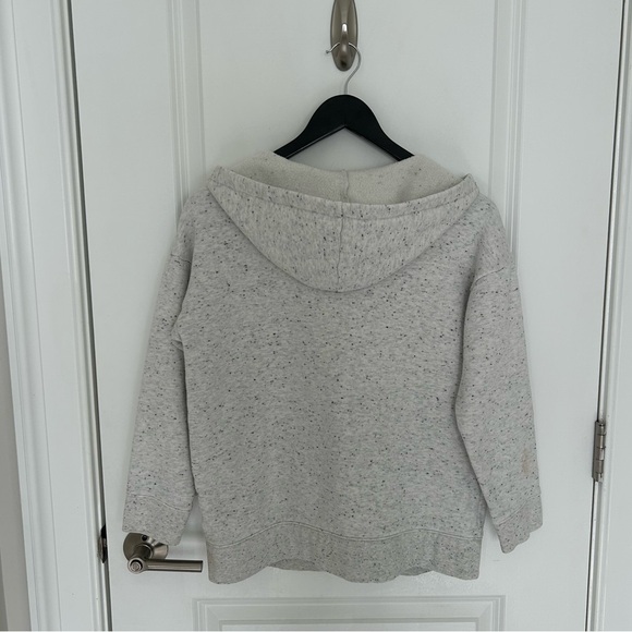 Madewell MWL Cotton Blend Speckled Zip Up Hoodie - Picture 5 of 5